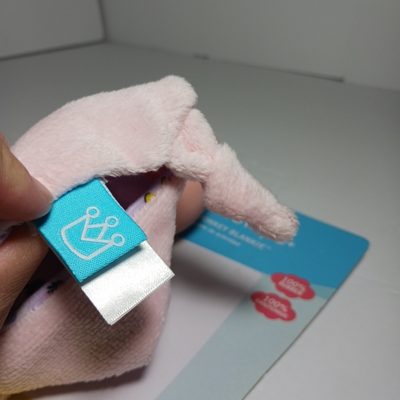 Manhattan Toy Teethe & Cuddle Mono Monkey Blankie Lovey Pink - Picture 3 of 3